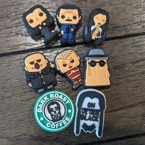 3/$25 Crocs charms jibbitz Wednesday Adams Family Netflix Halloween
